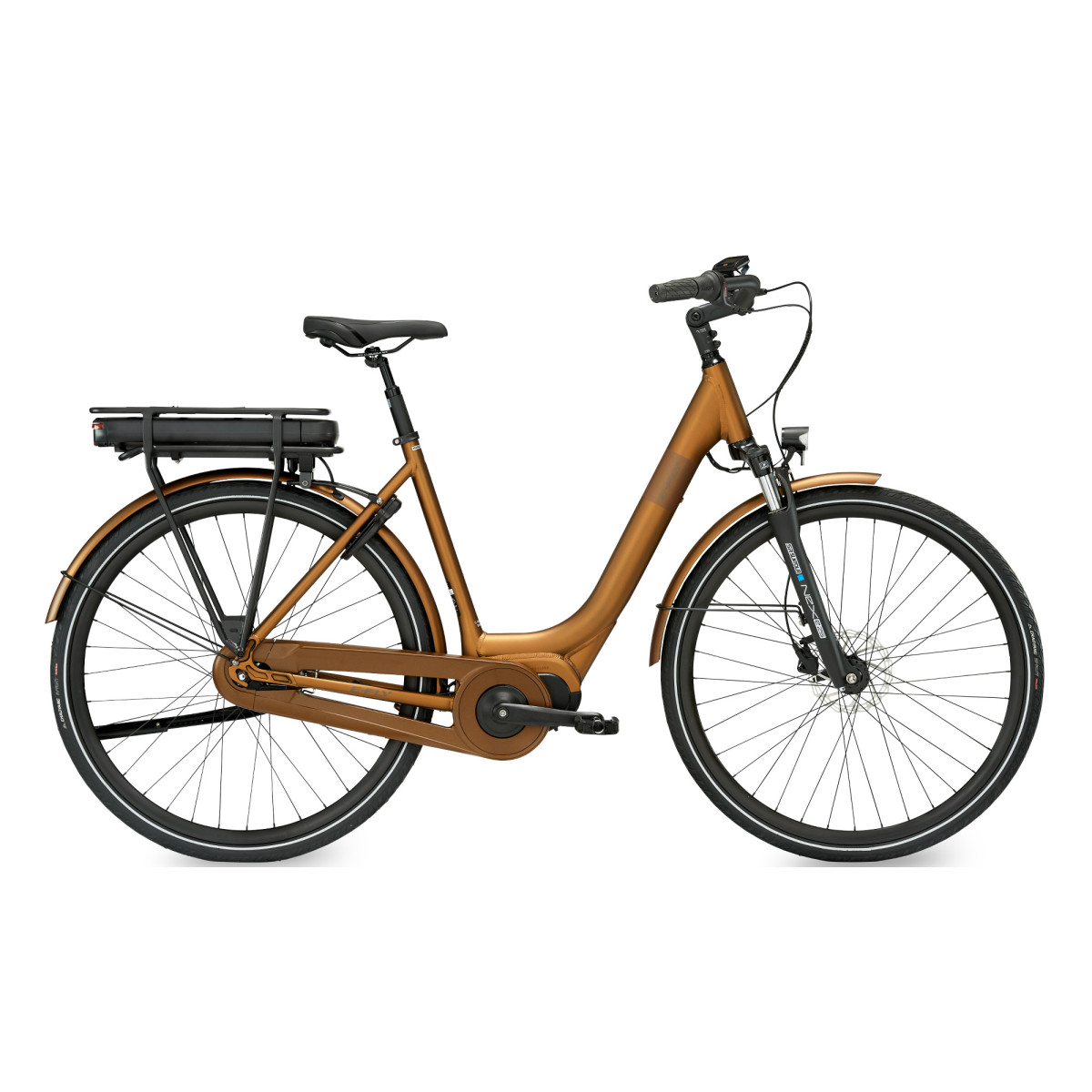 E-FLY EL-CYKEL AWAY MED 14 AH BATTERI OG AFFJEDRING